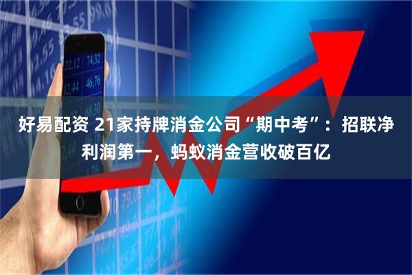 好易配资 21家持牌消金公司“期中考”：招联净利润第一，蚂蚁消金营收破百亿